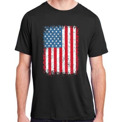 USA Flag American Flag United States Of America 4th Of July Adult ChromaSoft Performance T-Shirt