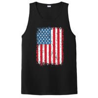 USA Flag American Flag United States Of America 4th Of July PosiCharge Competitor Tank