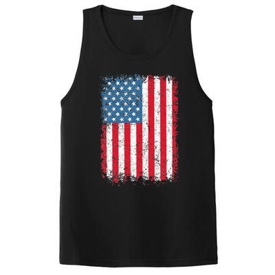 USA Flag American Flag United States Of America 4th Of July PosiCharge Competitor Tank