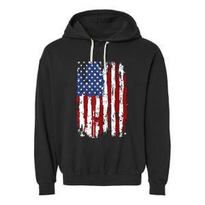 Usa Flag American Flag United States Of America 4th Of July Garment-Dyed Fleece Hoodie