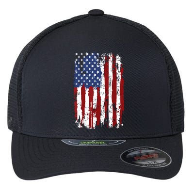 Usa Flag American Flag United States Of America 4th Of July Flexfit Unipanel Trucker Cap