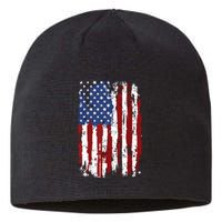 Usa Flag American Flag United States Of America 4th Of July Sustainable Beanie