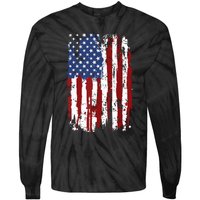 Usa Flag American Flag United States Of America 4th Of July Tie-Dye Long Sleeve Shirt