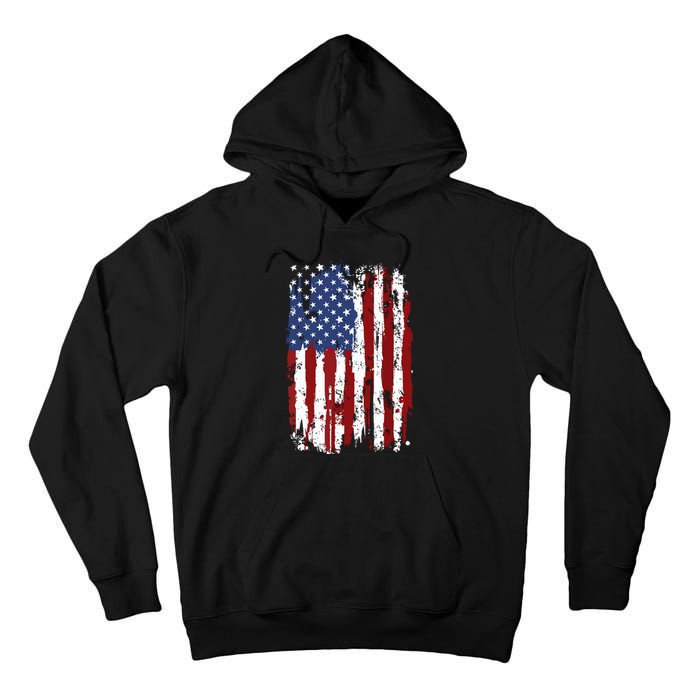 Usa Flag American Flag United States Of America 4th Of July Tall Hoodie