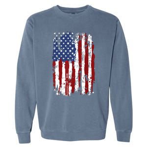 Usa Flag American Flag United States Of America 4th Of July Garment-Dyed Sweatshirt