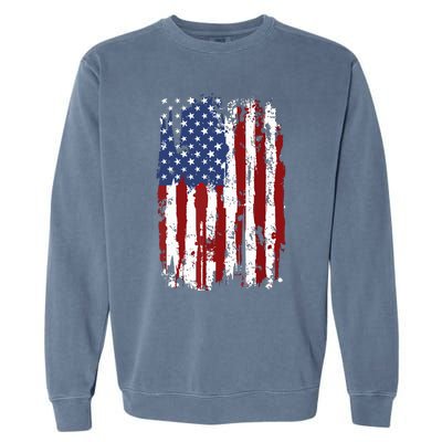 Usa Flag American Flag United States Of America 4th Of July Garment-Dyed Sweatshirt