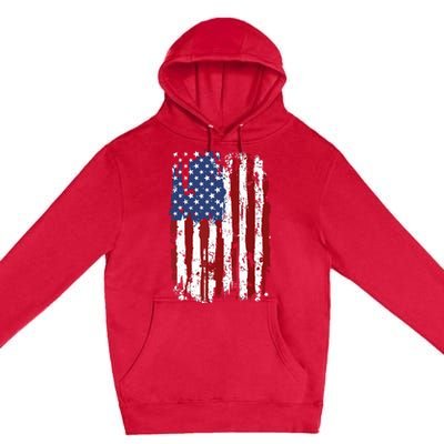 Usa Flag American Flag United States Of America 4th Of July Premium Pullover Hoodie