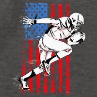 Us Flag American Football Player Vector Backpack