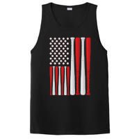 Usa Flag American Baseball Flag Vintage Baseball Flag PosiCharge Competitor Tank