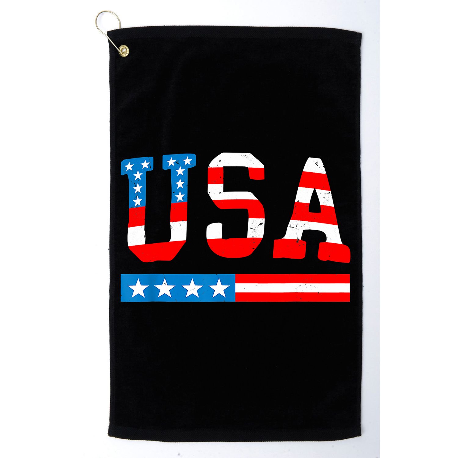 USA Flag American Funny 4th Of July Merica Golf Towel