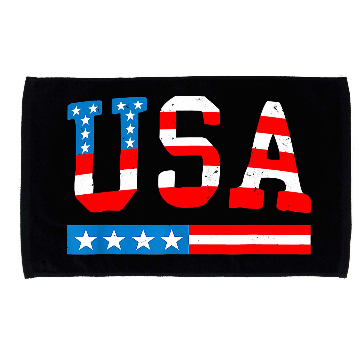USA Flag American Funny 4th Of July Merica Microfiber Hand Towel