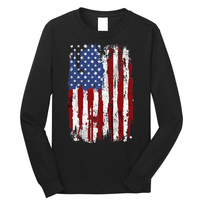 Usa Flag American Flag United States Of America Long Sleeve Shirt