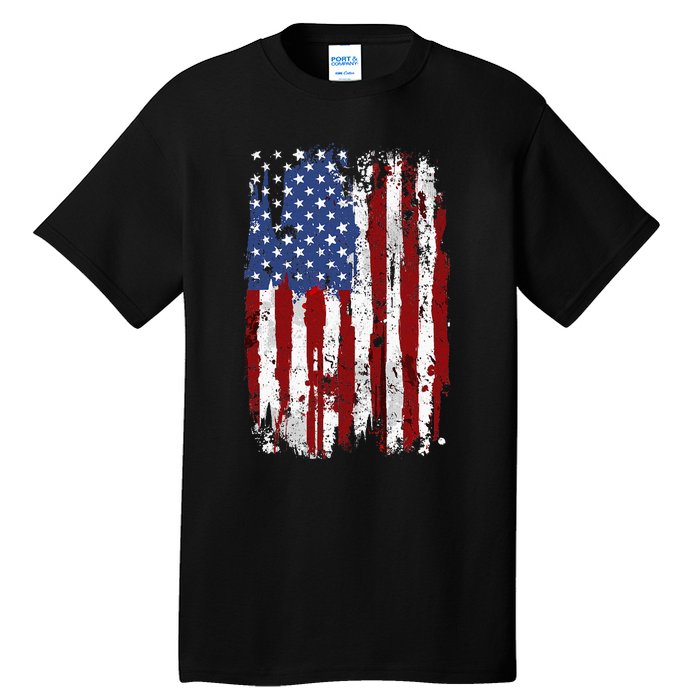 Usa Flag American Flag United States Of America Tall T-Shirt