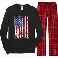 Usa Flag American Flag United States Of America Long Sleeve Pajama Set