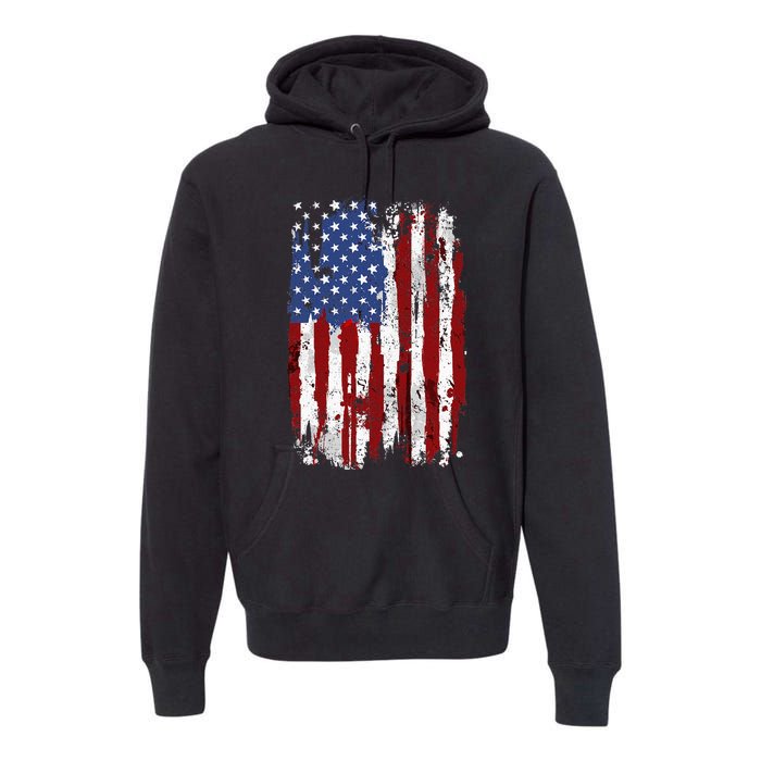 Usa Flag American Flag United States Of America Premium Hoodie