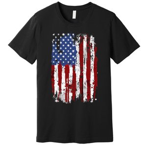 Usa Flag American Flag United States Of America Premium T-Shirt