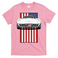 Usa Flag And Muscle Car American T-Shirt