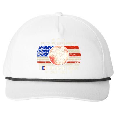 Usa Flag Anti Biden We Never Forgive Never Forget Pluto Gift Snapback Five-Panel Rope Hat