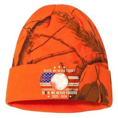 Usa Flag Anti Biden We Never Forgive Never Forget Pluto Gift Kati Licensed 12" Camo Beanie