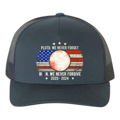 Usa Flag Anti Biden We Never Forgive Never Forget Pluto Gift Yupoong Adult 5-Panel Trucker Hat