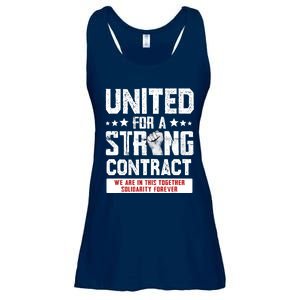 United For A Strong Contract UAW Union Strike UAW Strong Ladies Essential Flowy Tank