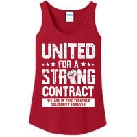 United For A Strong Contract UAW Union Strike UAW Strong Ladies Essential Tank