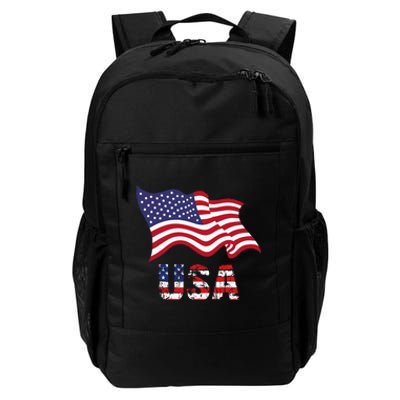 Usa Flag American United States Of America Daily Commute Backpack