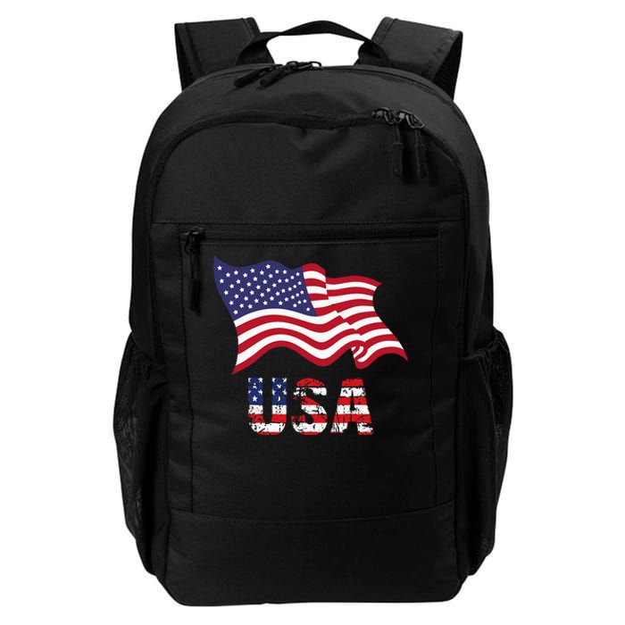 Usa Flag American United States Of America Daily Commute Backpack