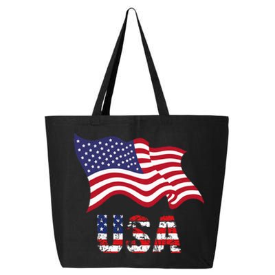 Usa Flag American United States Of America 25L Jumbo Tote