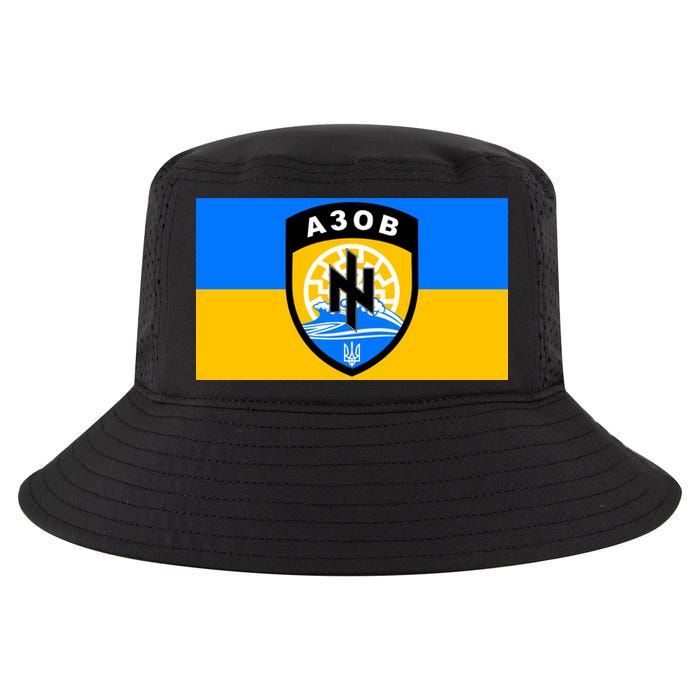 Ukraine Flag Azov Battalion A30B Shield Special Forces Cool Comfort Performance Bucket Hat