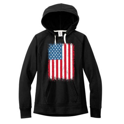 USA Flag American Flag United States of America 4th of July Women's Fleece Hoodie