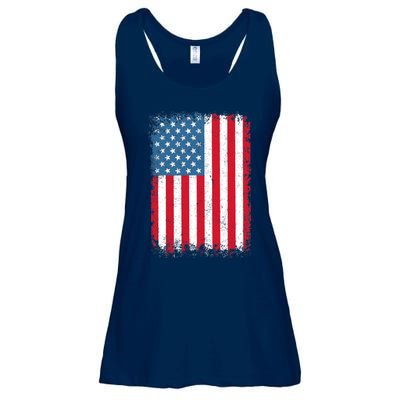 USA Flag American Flag United States of America 4th of July Ladies Essential Flowy Tank