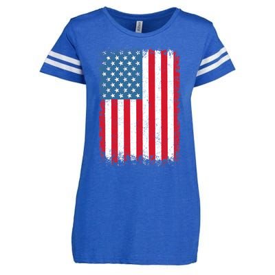 USA Flag American Flag United States of America 4th of July Enza Ladies Jersey Football T-Shirt