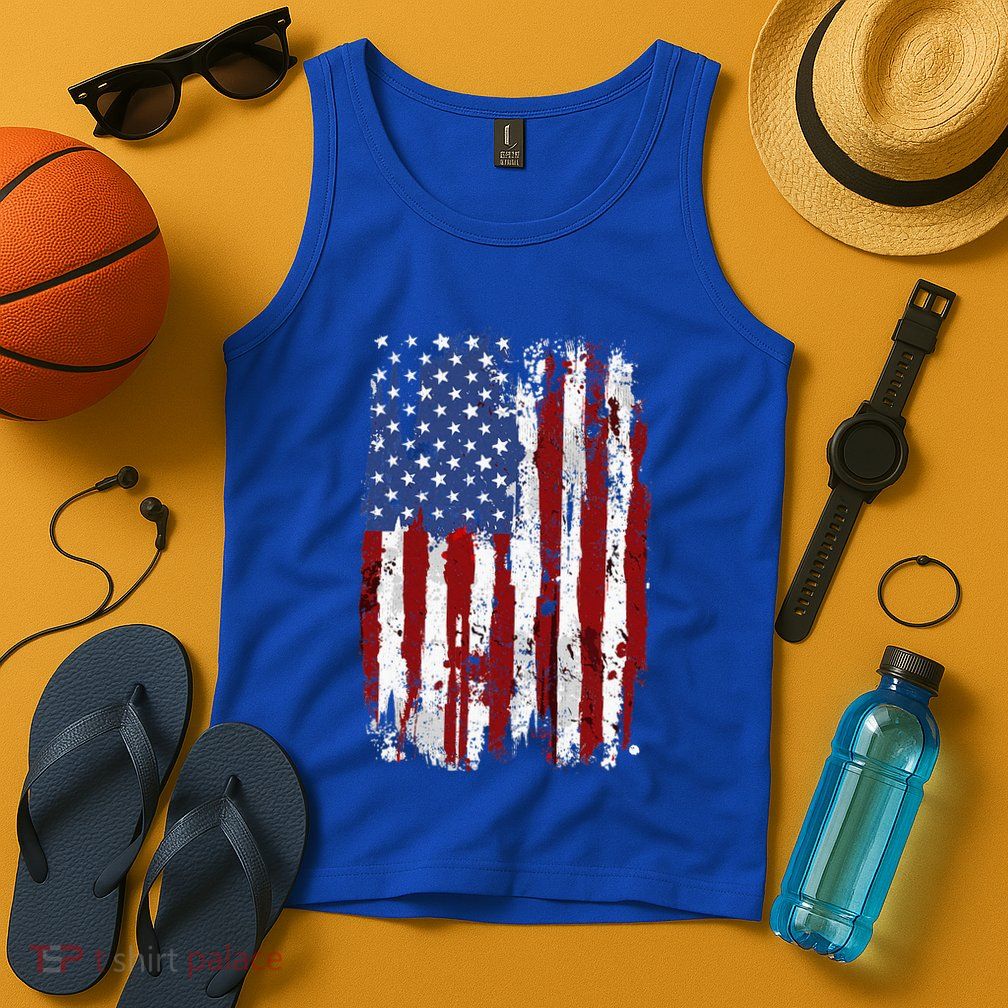 Usa Flag American Flag United States Of America Tank Top