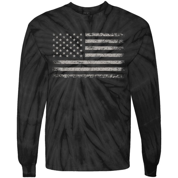 Usa Flag American Flag United States Of America Tie-Dye Long Sleeve Shirt