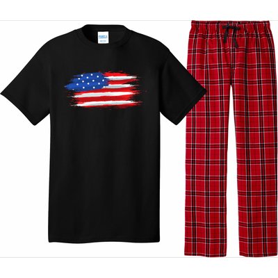 USA Flag American Flag United States of America 4th of July Pajama Set