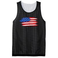 USA Flag American Flag United States of America 4th of July Mesh Reversible Basketball Jersey Tank