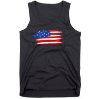 USA Flag American Flag United States of America 4th of July Tank Top