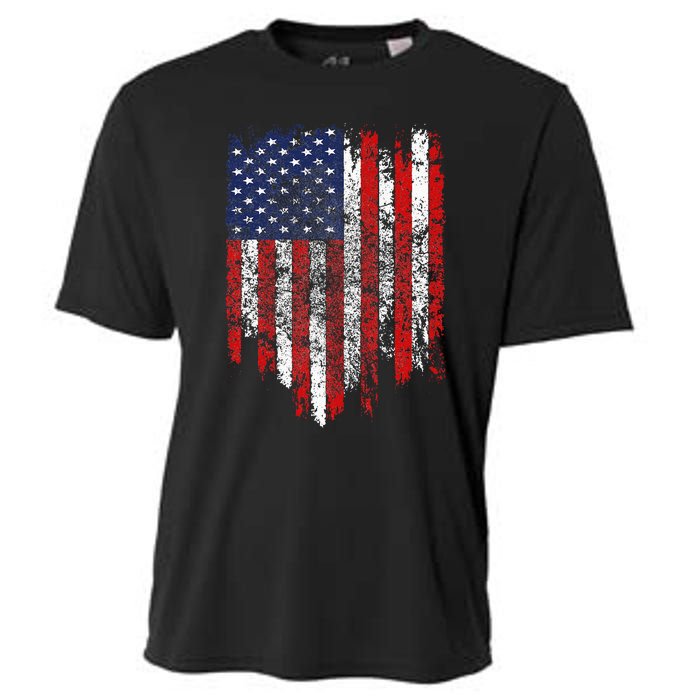 USA Flag American Flag United States of America 4th of July Cooling Performance Crew T-Shirt