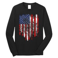 USA Flag American Flag United States of America 4th of July Long Sleeve Shirt