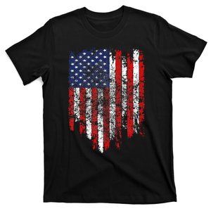 USA Flag American Flag United States of America 4th of July T-Shirt