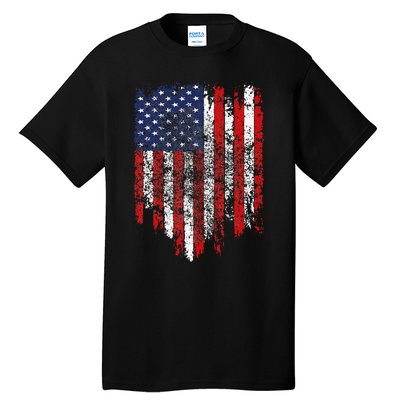 USA Flag American Flag United States of America 4th of July Tall T-Shirt