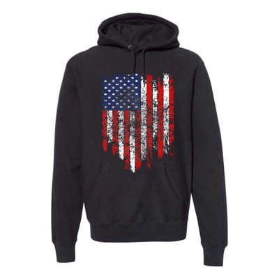 USA Flag American Flag United States of America 4th of July Premium Hoodie