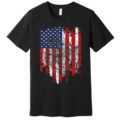 USA Flag American Flag United States of America 4th of July Premium T-Shirt