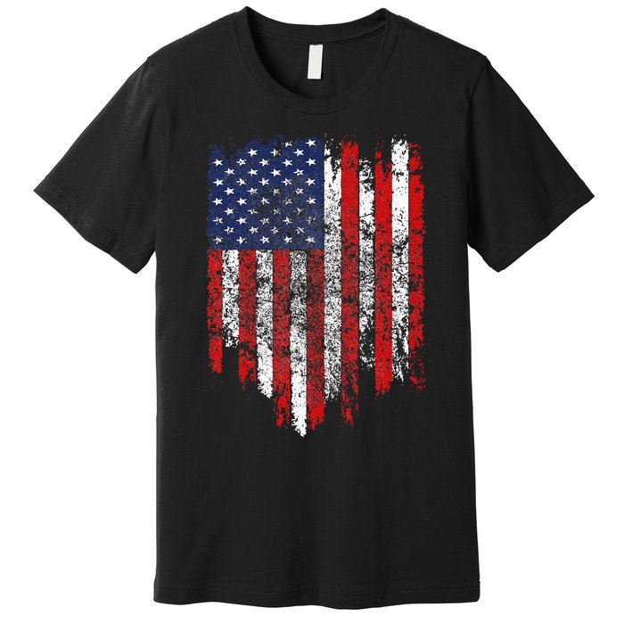 USA Flag American Flag United States of America 4th of July Premium T-Shirt