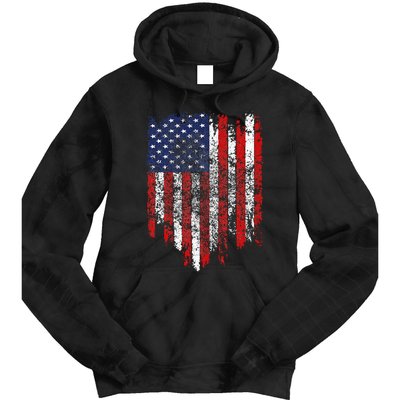 USA Flag American Flag United States of America 4th of July Tie Dye Hoodie