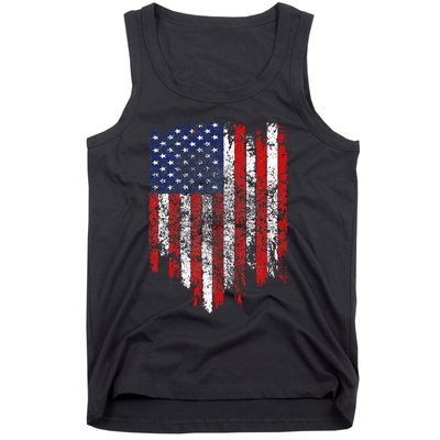 USA Flag American Flag United States of America 4th of July Tank Top