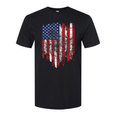 USA Flag American Flag United States of America 4th of July Softstyle CVC T-Shirt