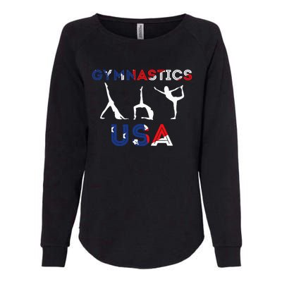 Usa Flag American Team Gymnastics America Gymnast Womens California Wash Sweatshirt