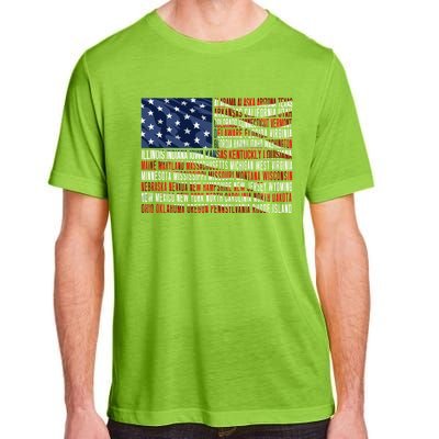 Usa Flag American Veterans Day Military Army Soldier Gift Adult ChromaSoft Performance T-Shirt